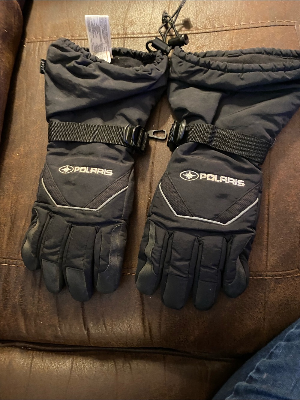 Polaris Men's MVT 3-in-1 Gauntlet Snowmobile Gloves Black  L Inner Glove Gone